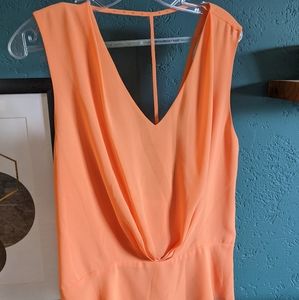 Naked Zebra pastel orange sleeveless top large